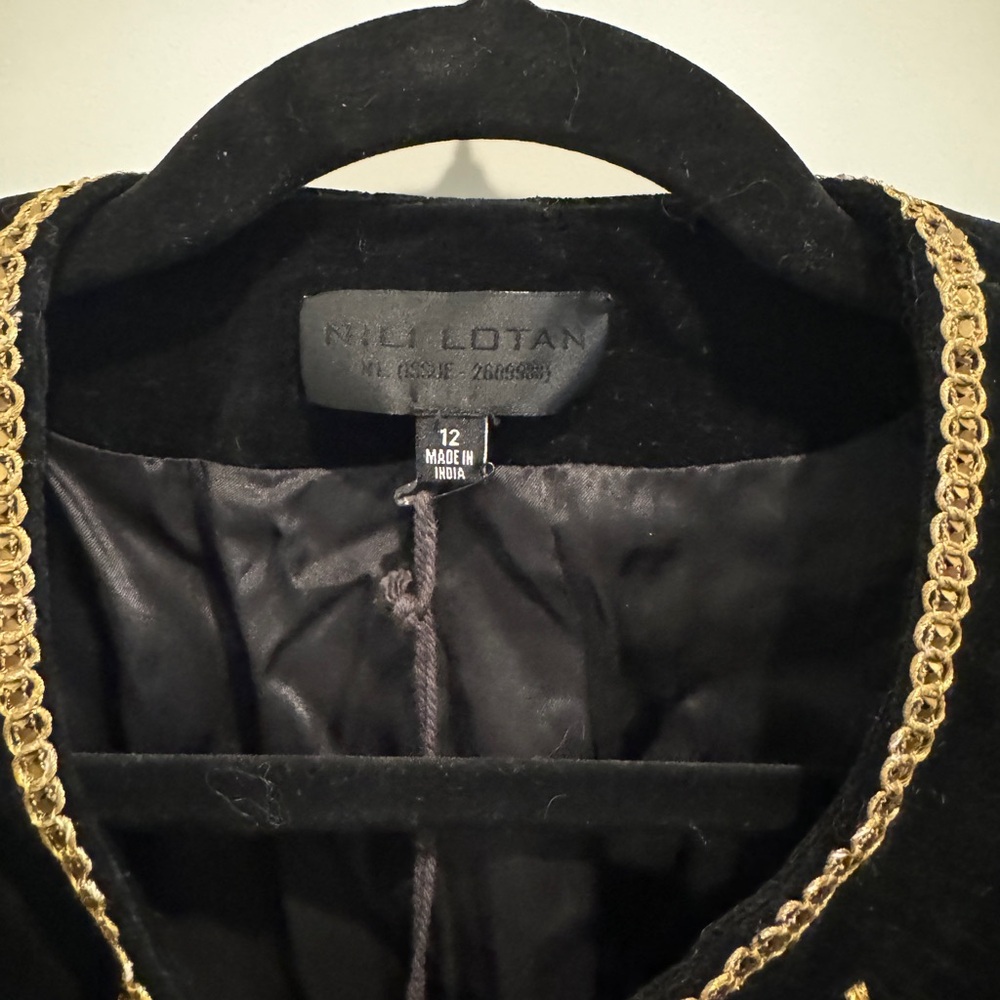 Nili Lotan velvet jacket size 12 - Picture 5 of 5